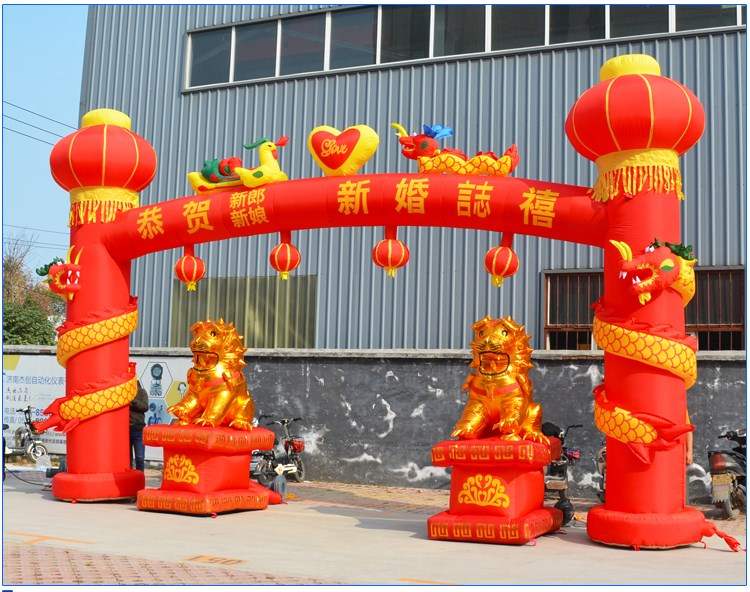 龙江镇结婚庆典拱门立柱